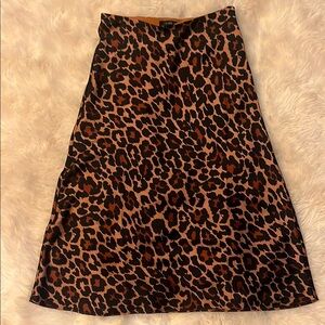 J.Crew Leopard Print Skirt